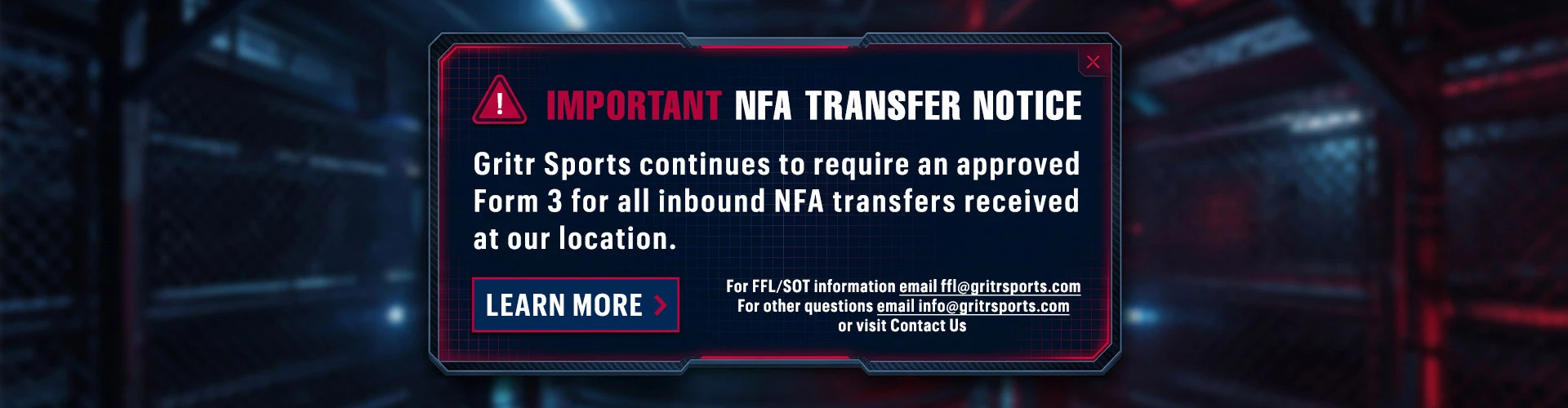 nfa policy notice