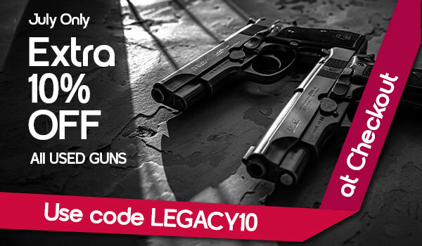 Looking to upgrade or add to your collection? Shop our selection of pre-owned firearms and get 10% OFF with code LEGACY10