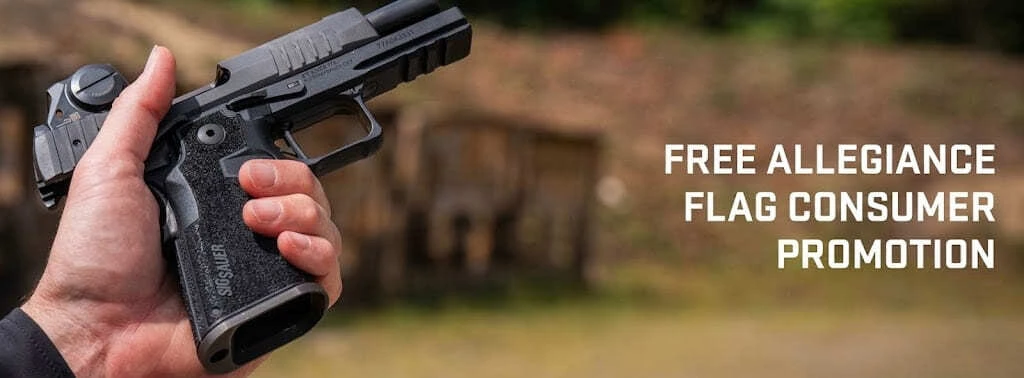 Get a FREE American Flag with a SIG Sauer Purchase between October 15 and December 31, 2026