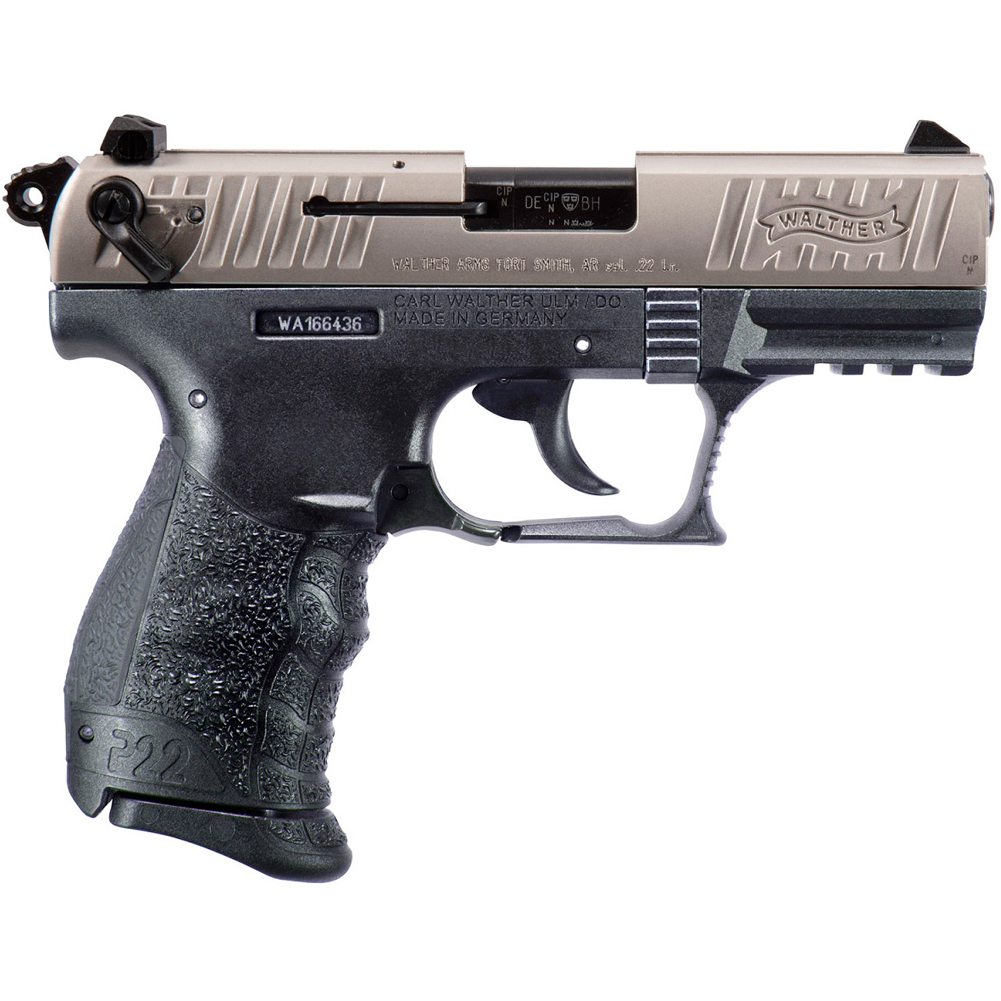 WALTHER P22Q 22 LR 34in 10rd Nickel Pistol 5120725