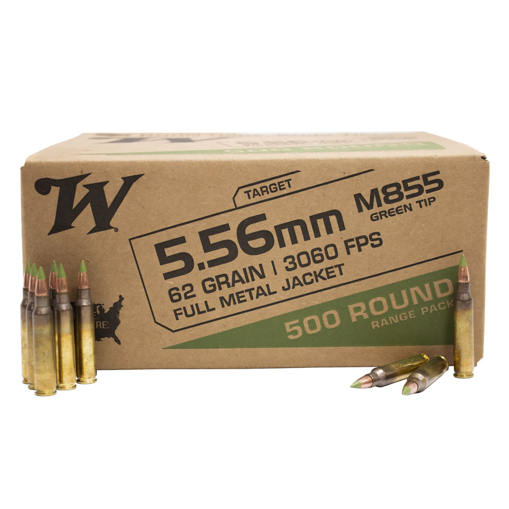 WINCHESTER AMMO M855 556mm 62Gr FMJ Ammo WM855500