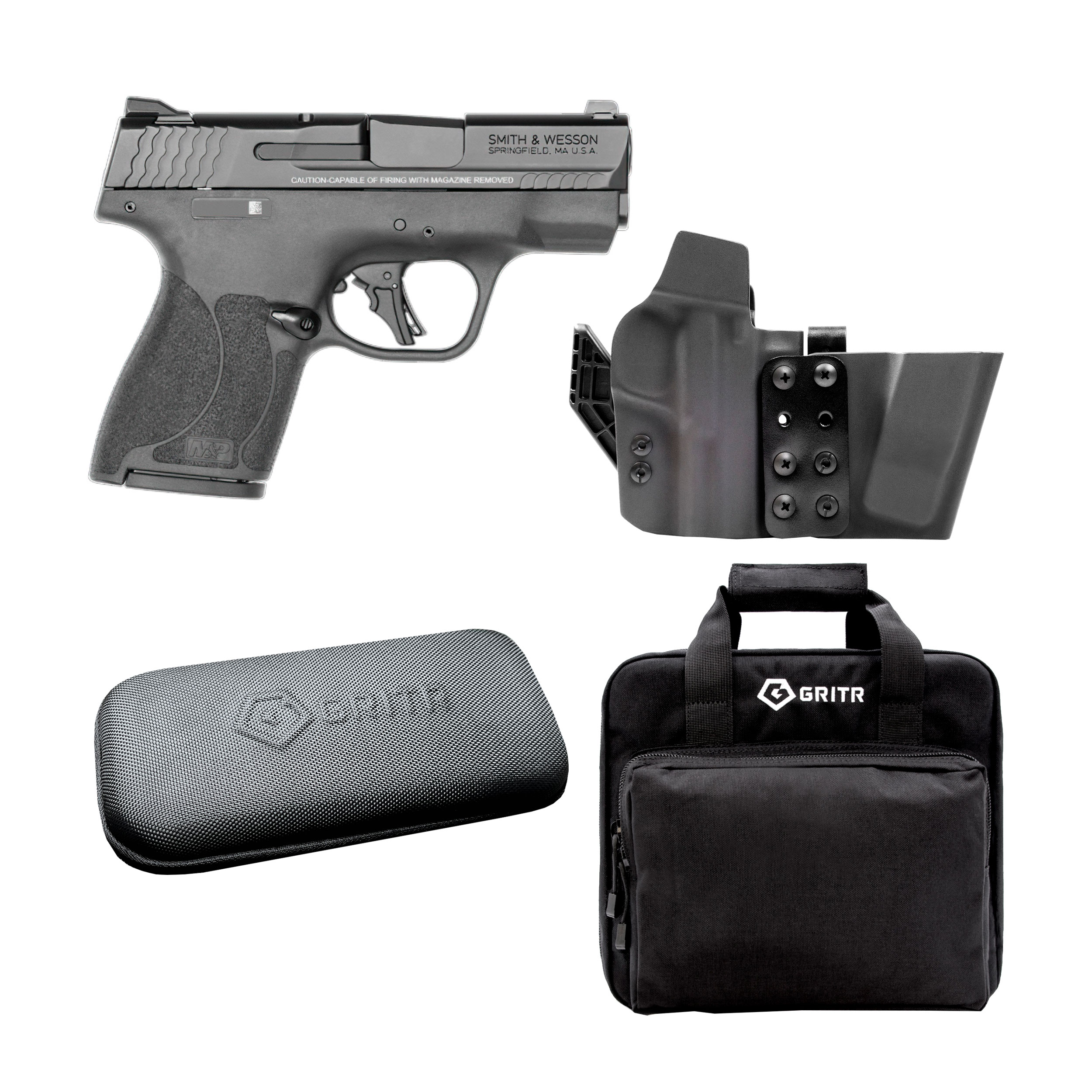 SMITH & WESSON M&P 9 Shield Plus Pistol, GRITR LH No Rail Holster