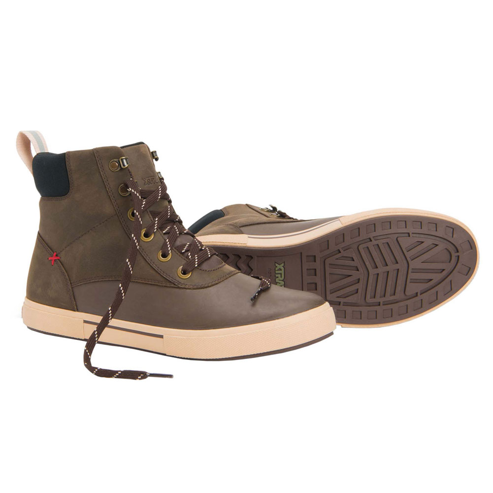 XTRATUF Men 6in ADB Leather Lace Boots LAL-900-BRN