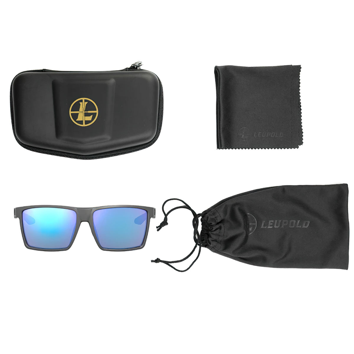 LEUPOLD DeSoto Dark Gray Blue Mirror Sunglasses 184362
