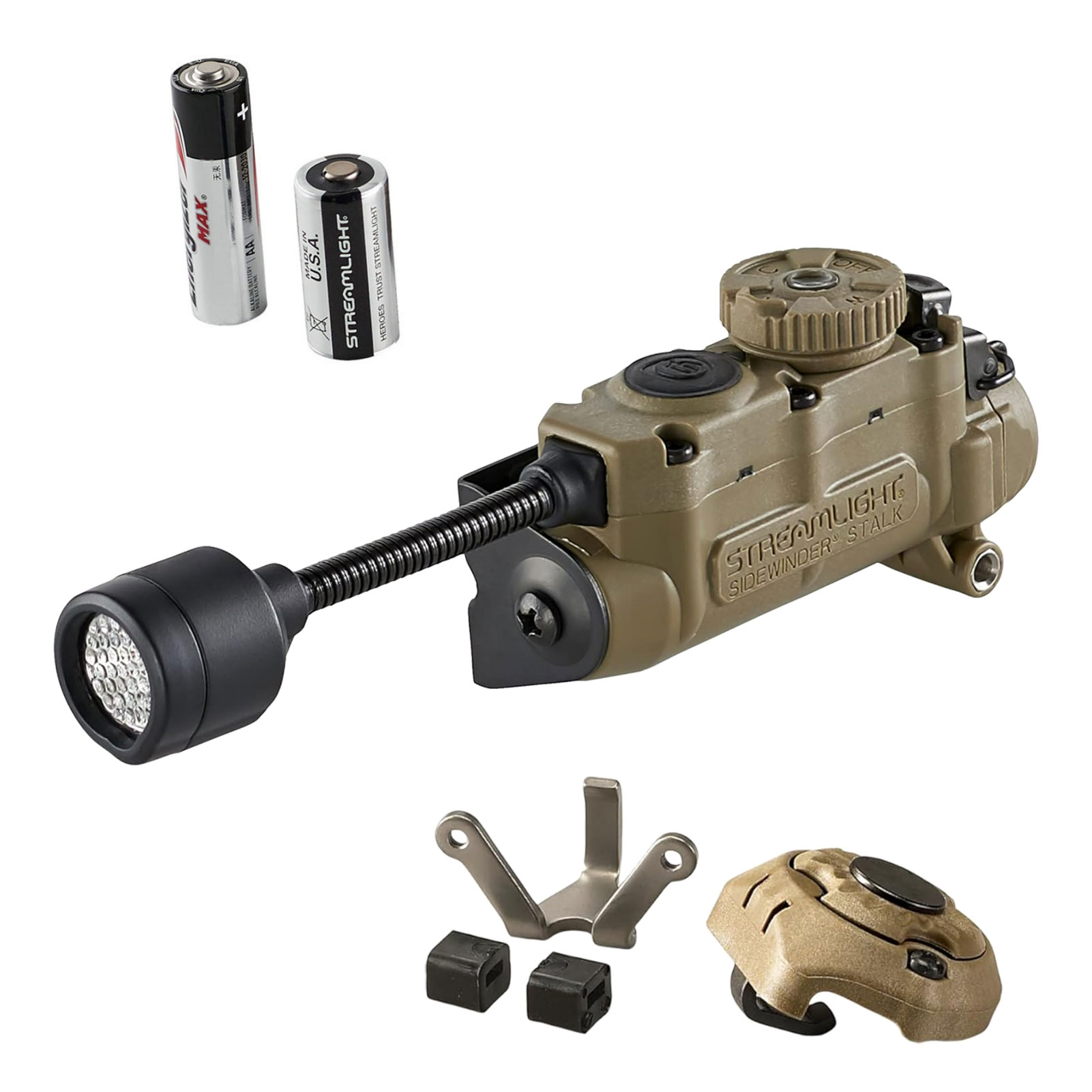 実物 米軍放出 Streamlight サイドワインダー M148 STREAMLIGHT Sidewinder Stalk Military Helmet Light 14308