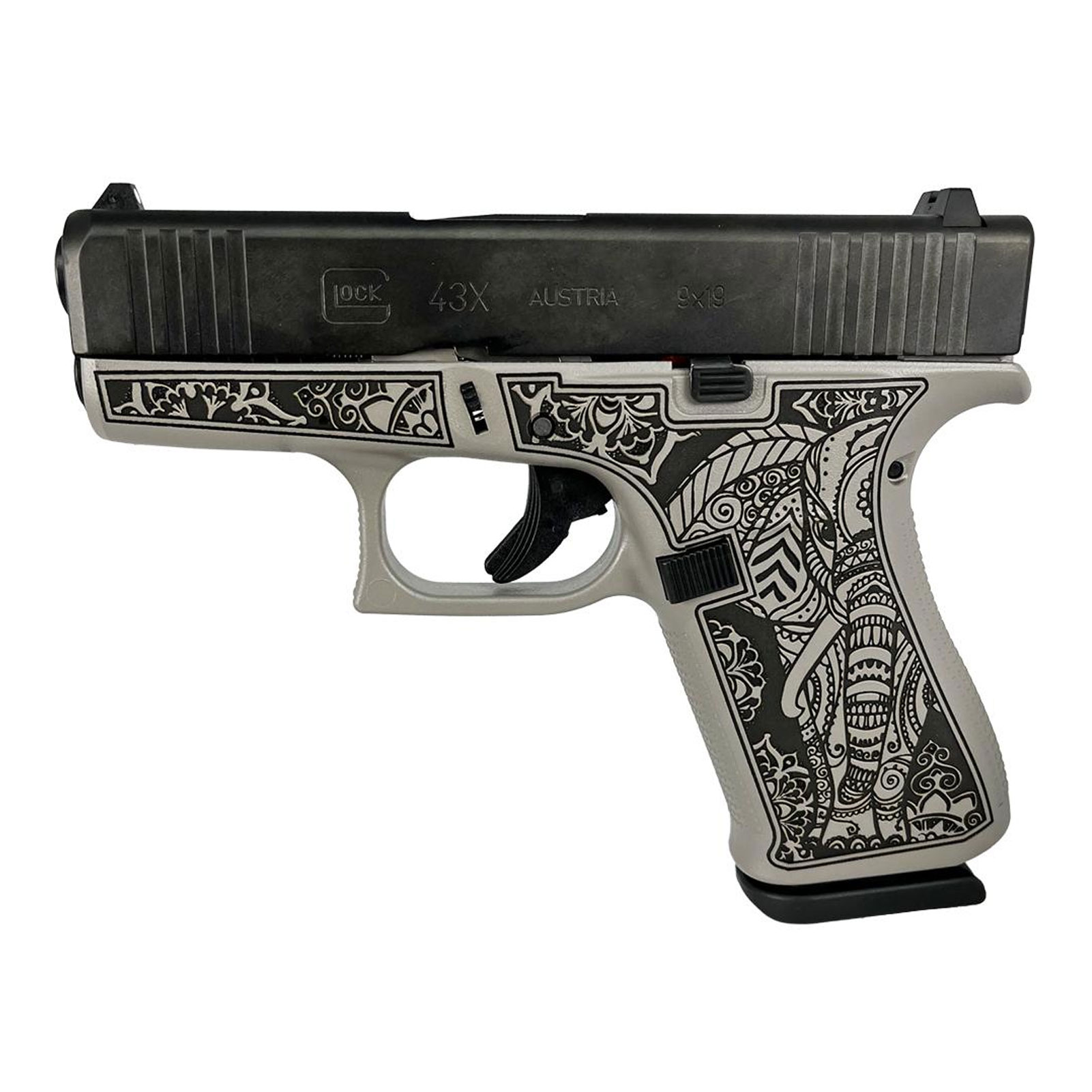 GLOCK 専用販売 GLOCK 43X Gray Steel Elephant Pistol PX4350201MODELEGRS