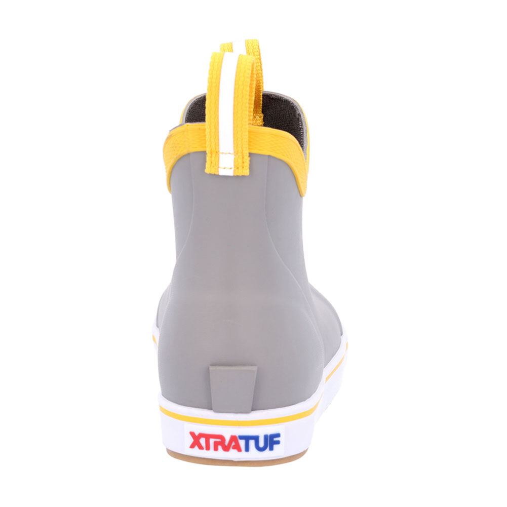 XTRATUF Kid Ankle Gray/Yellow Deck Boots XKAB107 display picture 1