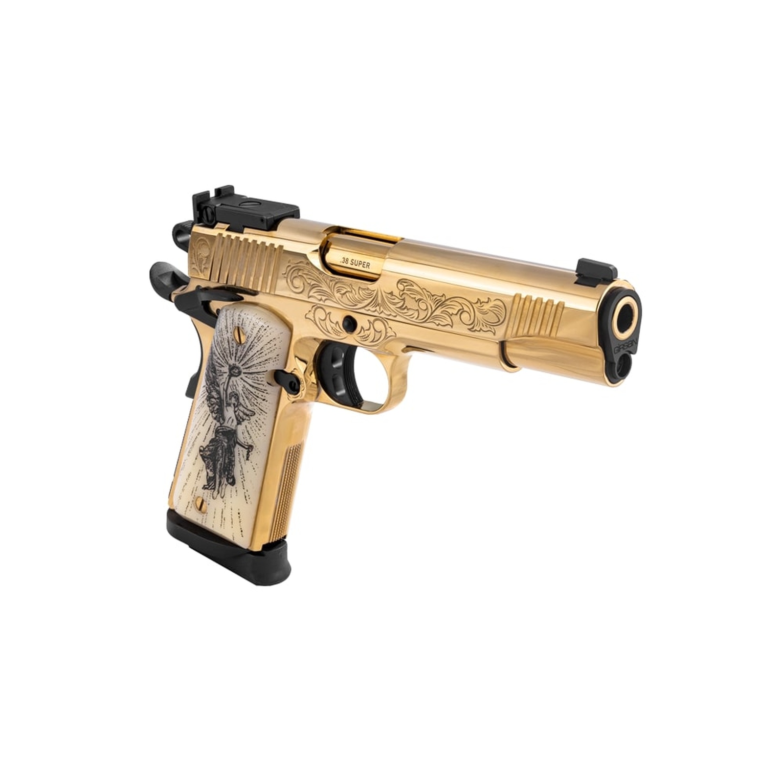 GIRSAN MC1911 Gold Lux 38 Super Single Pistol 391093