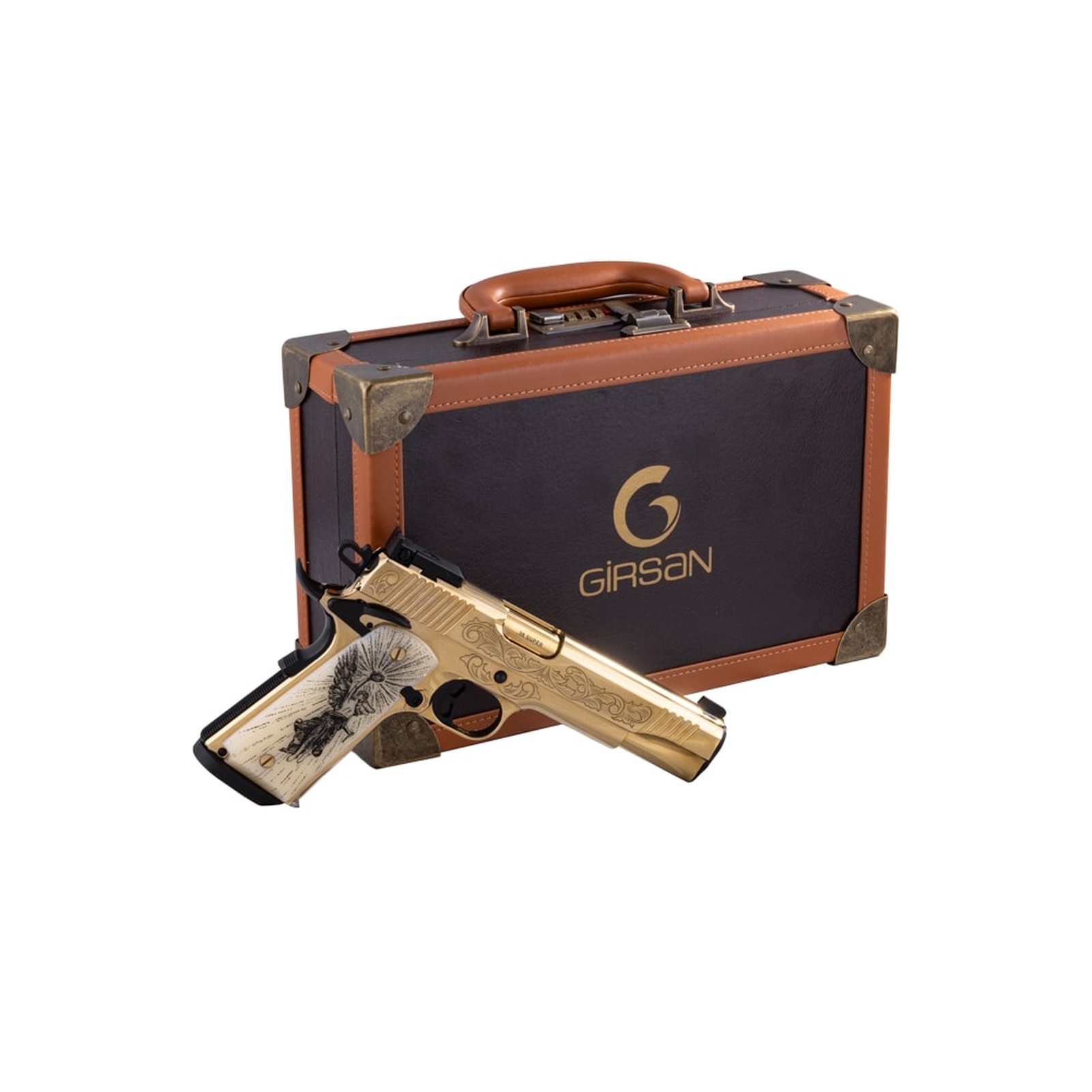 GIRSAN MC1911 Gold Lux 38 Super Single Pistol 391093