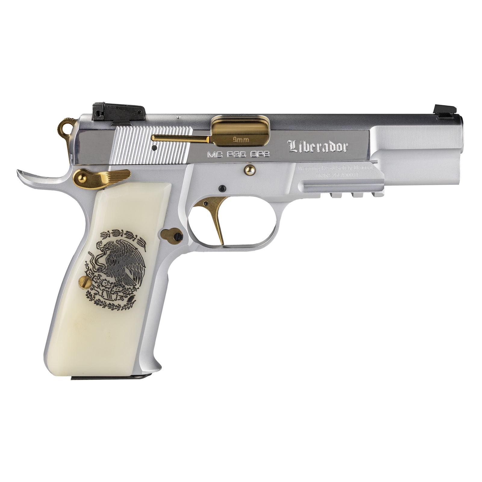 GIRSAN MCP 35 Liberador 9mm Gold/Pearl Pistol 391455