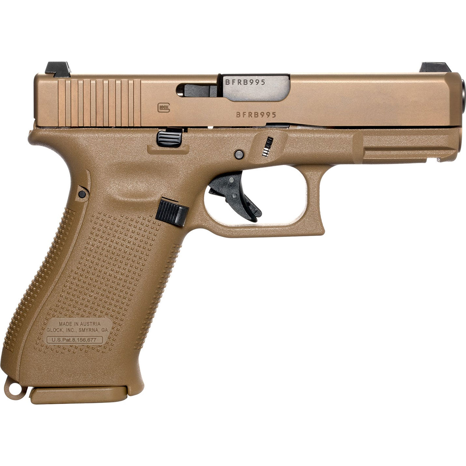 GLOCK 19XV HGA 9mm Coyote Pistol GUV1950703X