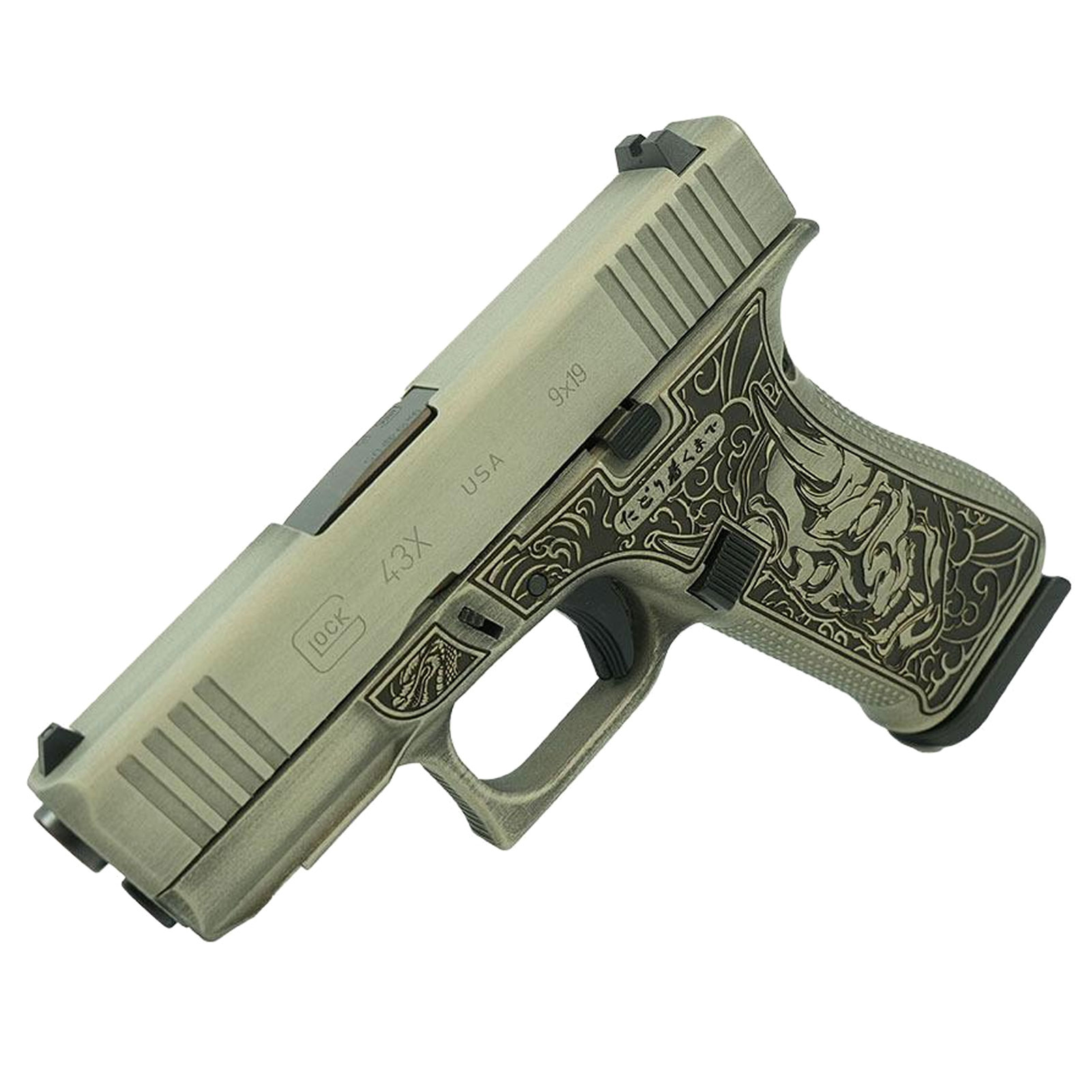 GLOCK 43X 9mm Bushido Mask Pistol UX4350201FR MODBSBWS