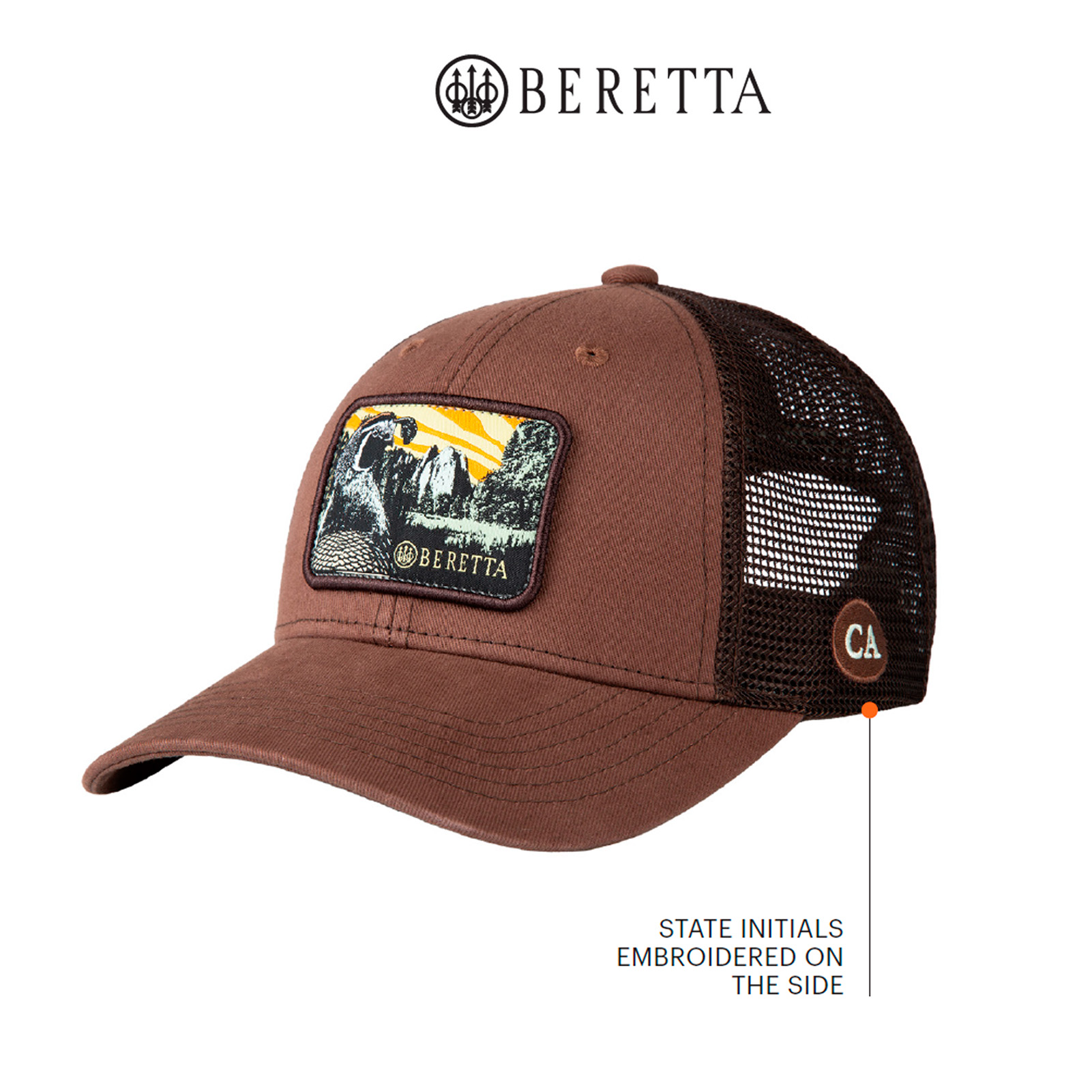 BERETTA California USA 250 Year Brown/Dk Brown Hat BCA50T16750827