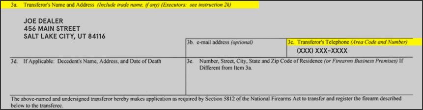 name and address