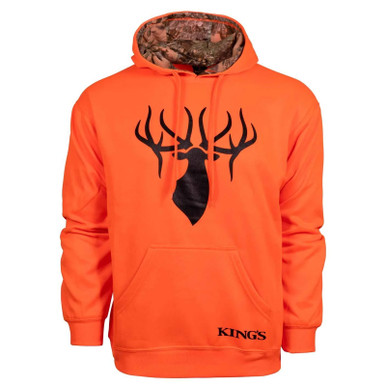 Shop KINGS CAMO Blaze Orange-Desert Shadow Poly Logo Hoodie (KBZ415-BZ/DS). Buy best Hoodies from gritrsports.com | Reviews and Shipping options available