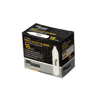 Shop SIG SAUER Prefilled C02 12 Gram Cylinder 15-Pack (AC-12-15). Buy best Air Gun Accessories from gritrsports.com | Reviews and Shipping options available