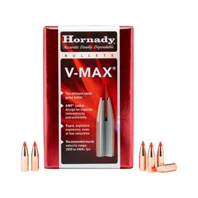 HORNADY VMax 17 Cal 172 25Gr 100 Per Box Bullets 17105