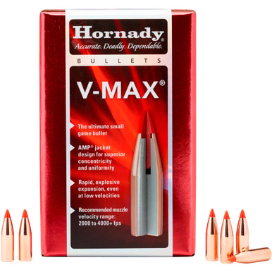 HORNADY 30 Cal 308 110Gr VMax 100Rd Box Bullets 23010