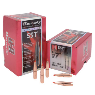 HORNADY SST 65mm 140gr 100Box Rifle Bullets 26302