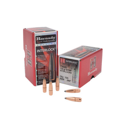 HORNADY InterLock 284 Cal 139Gr BTSP Rifle Bullets 2825