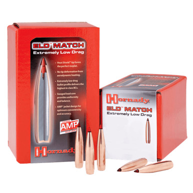 HORNADY ELD Match 7mm 162gr 100Box Rifle Bullets 28403