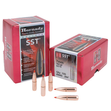 HORNADY SST 7mm 162gr 100Box Rifle Bullets 28452