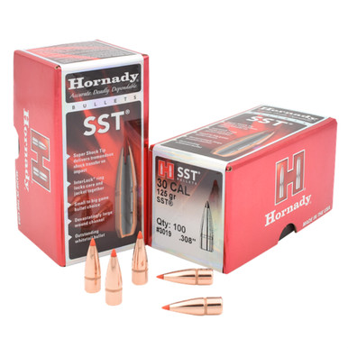 HORNADY SST 30 Cal 125gr 100Box Rifle Bullets 3019