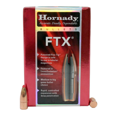 HORNADY FTX 30 Cal 135gr 100Box Rifle Bullets 3027