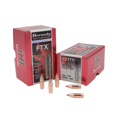 HORNADY 3030 Win 160Gr FTX Rifle Bullets 30395