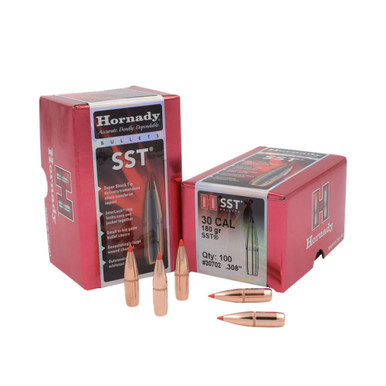 HORNADY 30 Cal 180Gr SST Rifle Bullets 30702