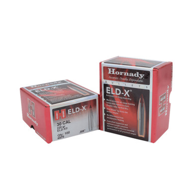 HORNADY 30 Cal 220Gr ELDX Rifle Bullets 3078