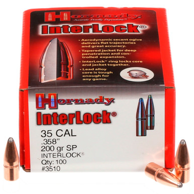 HORNADY 35 Cal 200Gr Spire Point 100Rd Box Bullets 3510