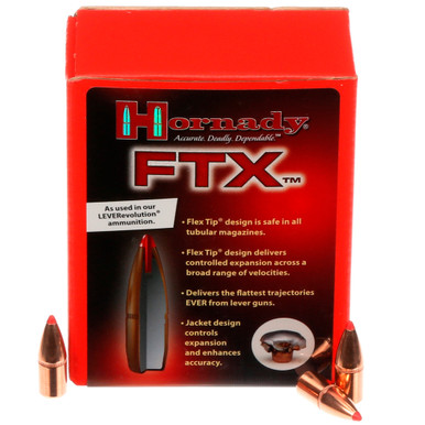 HORNADY 35 Cal 358 200Gr FTX 100Rd Box Bullets 35105