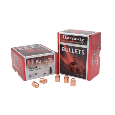 HORNADY 45 Caliber 230Gr FMJ Pistol Bullets 45177