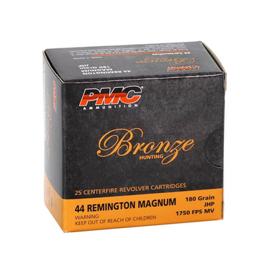 Shop PMC Bronze 44 Remington Magnum 180Gr Jacketed Hollow Point Handgun Ammo (44B). Buy best Pistol Bullets from gritrsports.com | Reviews and Shipping options available