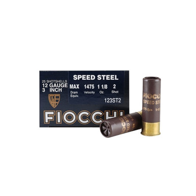 Shop FIOCCHI Speed Steel 12 Gauge 3in #2 Bulk Ammo, 250 Round Case (123ST2-CASE). Buy best Shotgun Shells from gritrsports.com | Reviews and Shipping options available