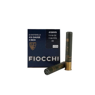 Shop FIOCCHI Hi Velocity 410 Bore 3in #9 Ammo, 25 Round Box (410HV9). Buy best Shotgun Shells from gritrsports.com | Reviews and Shipping options available
