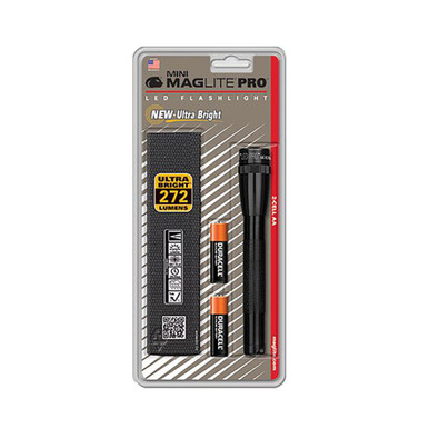Shop MAGLITE Mini PRO+ Black LED Flashlight w/ Holster (SP2PO1H). Buy best Handheld Flashlights from gritrsports.com | Reviews and Shipping options available