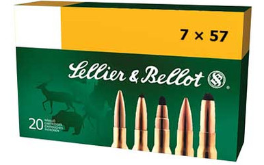 Shop SELLIER & BELLOT 7x57mm 140 Grain FMJ Ammo, 20 Round Box (SB757A). Buy best Rifle Ammo from gritrsports.com | Reviews and Shipping options available