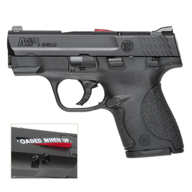 Shop S&W M&P Shield 9mm 3.1in 7rd,8rd Black Semi-Automatic Pistol CA Compliant (187021). Buy best Pistols from gritrsports.com | Reviews and Shipping options available