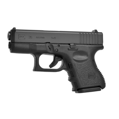 Shop GLOCK 26 Semi-Automatic 9mm Sub-Compact Pistol Made in USA/CA Compliant (UI2650201). Buy best Pistols from gritrsports.com | Reviews and Shipping options available