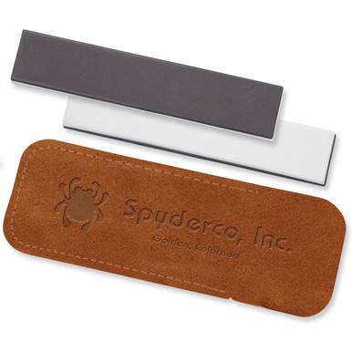 Shop SPYDERCO Double Stuff 5in Medium/Fine Ceramic Stone Leather Sheath (303MF). Buy best Knife Sharpeners from gritrsports.com | Reviews and Shipping options available