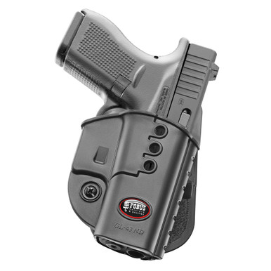 Shop FOBUS Glock 43 Right Hand Evolution Paddle Holster (GL43ND). Buy best Holsters from gritrsports.com | Reviews and Shipping options available