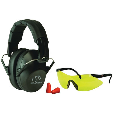 Shop WALKERS GAME EAR GWP-FPM1GFP PRO Low-Profile Folding Muff with Sport Glasses & Ear Plugs Combo (Black) (GWP-FPM1GFP). Buy best Hearing Protection from gritrsports.com | Reviews and Shipping options available