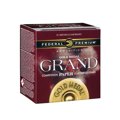 Shop FEDERAL Gold Medal Grand Paper 12Ga 2.75in 1oz #8 Shot 25rd Box Shotshells (GMT1758). Buy best Shotgun Shells from gritrsports.com | Reviews and Shipping options available