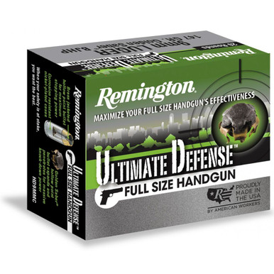 REMINGTON Ultimate Defense 40 SW 165Gr BJHP 20rd Box Bullets 28957