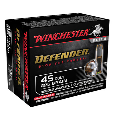 Shop WINCHESTER PDX1 Defender 45 Colt 225Gr Jacketed Hollow Point 20/200 Handgun Ammo (S45CPDB). Buy best Handgun Bullets from gritrsports.com | Reviews and Shipping options available