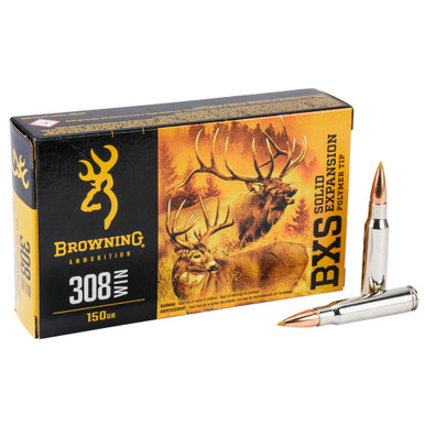 Shop BROWNING BXS 308 Win 150Gr Terminal Tip Rifle Ammo (B192403081). Buy best Rifle Bullets from gritrsports.com | Reviews and Shipping options available