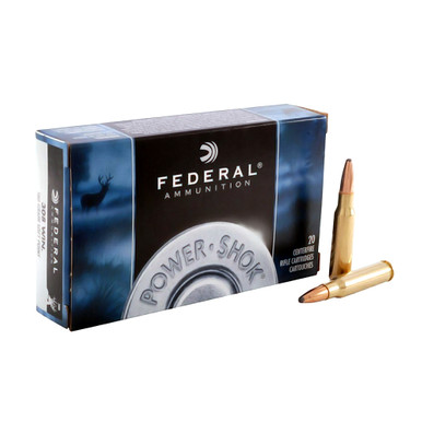 Shop FEDERAL Power-Shok 308 Win. 180 Grain Soft Point Ammo, 20 Round Box (308B). Buy best Rifle Ammo from gritrsports.com | Reviews and Shipping options available