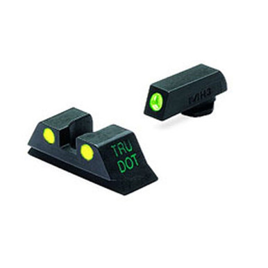 Shop MEPROLIGHT Tru-Dot Glock 20,21,29,30 Tritium Fiber Optic Green,Yellow Front & Rear Iron Sight (ML10222Y). Buy best Night Sights from gritrsports.com | Reviews and Shipping options available